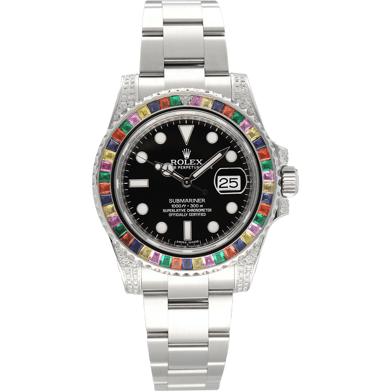 Rolex Oyster Perpetual Date Submariner Rainbow 40mm