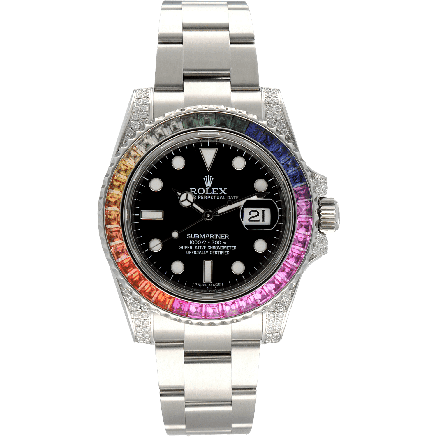 Rolex Oyster Perpetual Date Submariner Rainbow 40mm