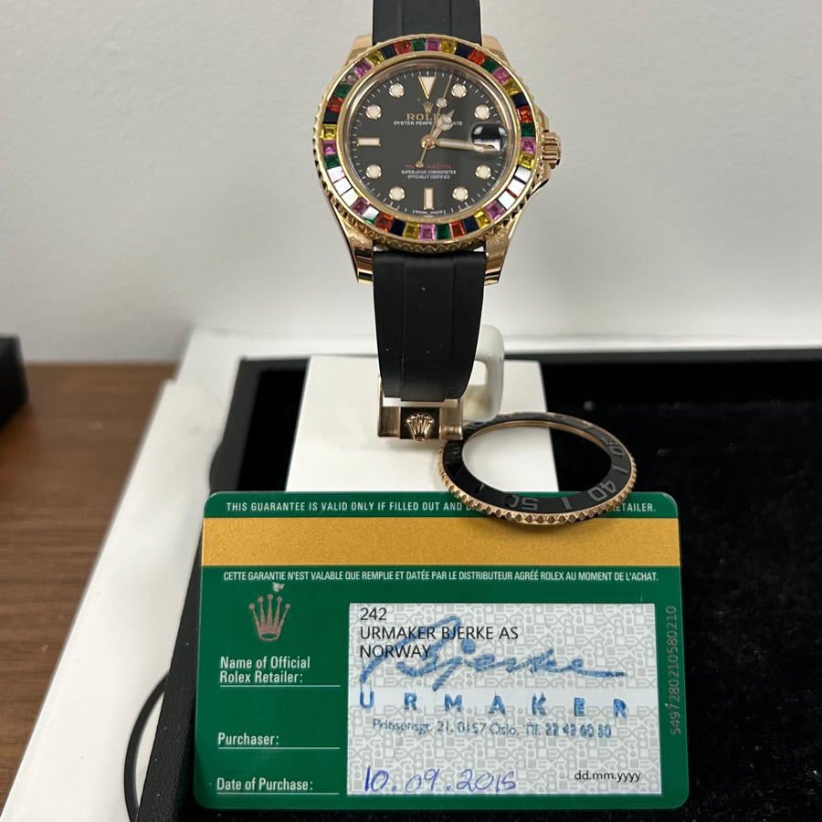 Rolex Oyster Perpetual Date Yacht Master Rainbow After Market 37mm