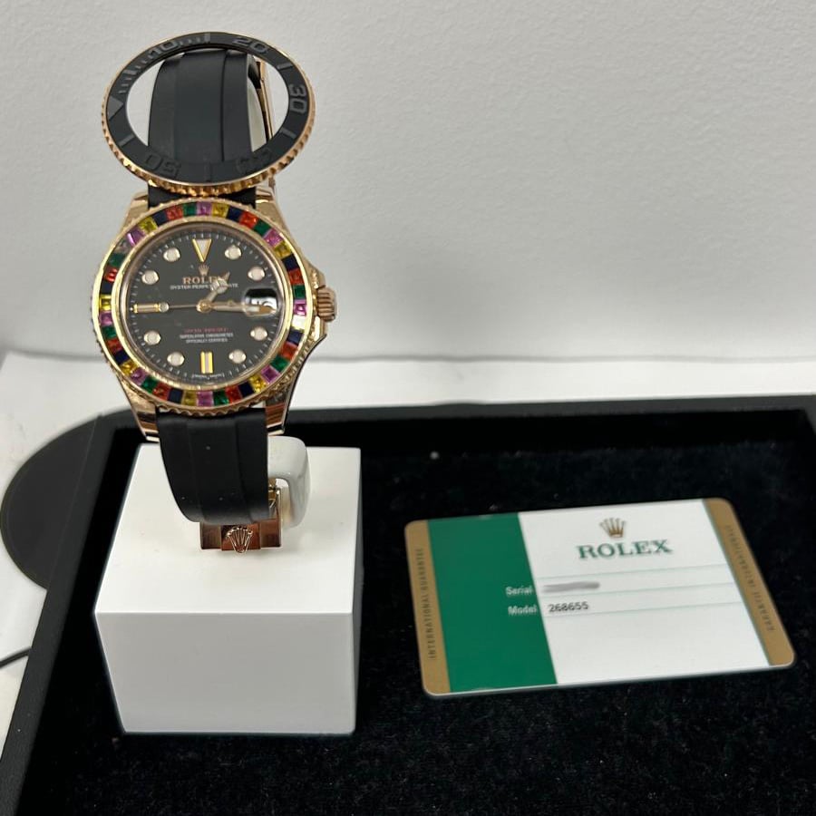 Rolex Oyster Perpetual Date Yacht Master Rainbow After Market 37mm